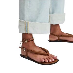 NWOT Free People Suncatcher Thong Sandals, Size 8
